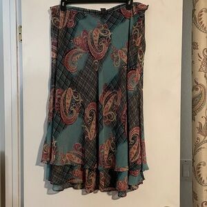 Koret Floral Paisley and Geometric Skirt